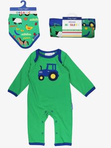 New baby tractor themed clothing set